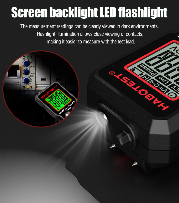 🧰Digitális kijelzős intelligens multifunkciós multiméter