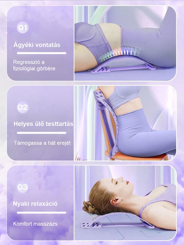 Mágneses akupunktúrás masszázs deréknyújtó készülék