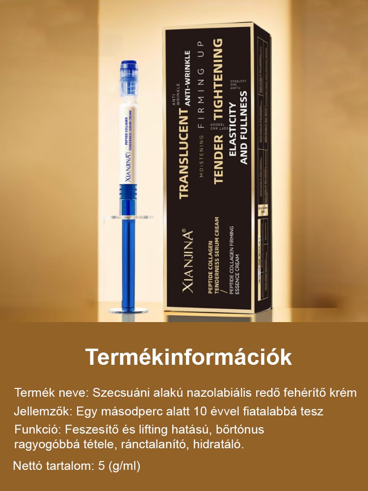 10 évvel fiatalabb egy másodperc alatt” ránctalanító krém