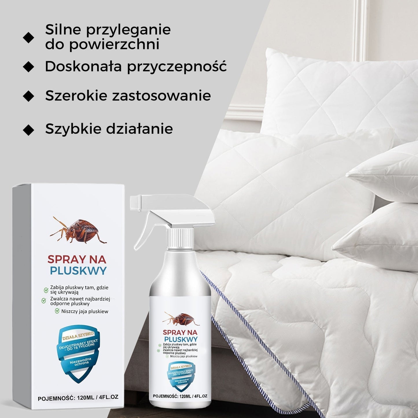 🐛🦟Erős ágyi poloska riasztó spray 💥