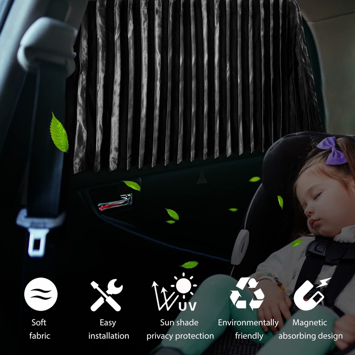 🔥Univerzális mágneses napellenző az autó oldalsó ablakára