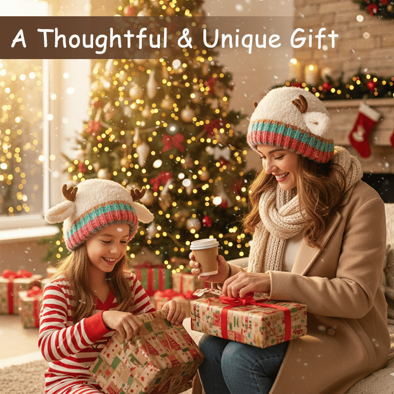 Ünnepi karácsonyi agancskalap