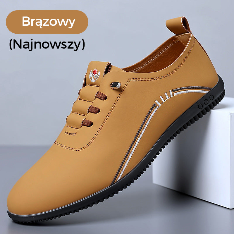 🔥Hot Ale 2025👞Könnyű és légáteresztő férfi fűző nélküli cipők