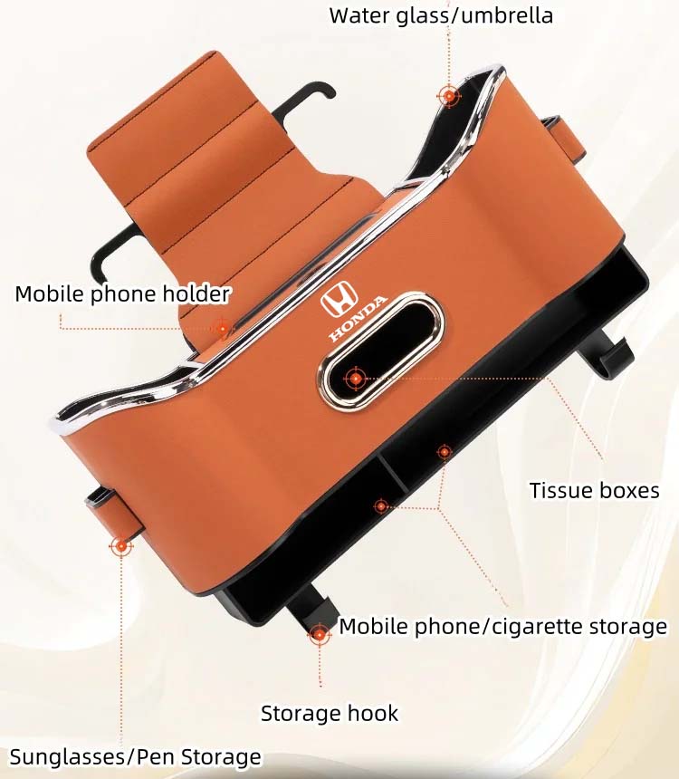 Többfunkciós tárolórekesz az autósülés háttámlájába