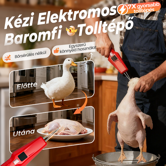 🔥🐓 Elektromos baromfi tolltépő gép – Egyszerű tolltépés, idő- és energiamegtakarítás! 👨‍🍳💕