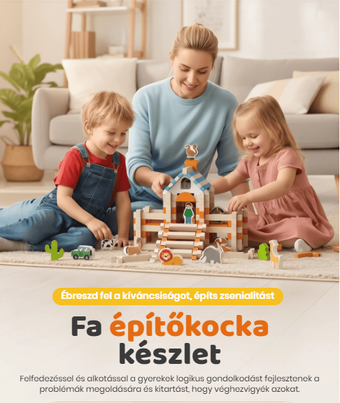 🔥Oktatási fa építőelemek