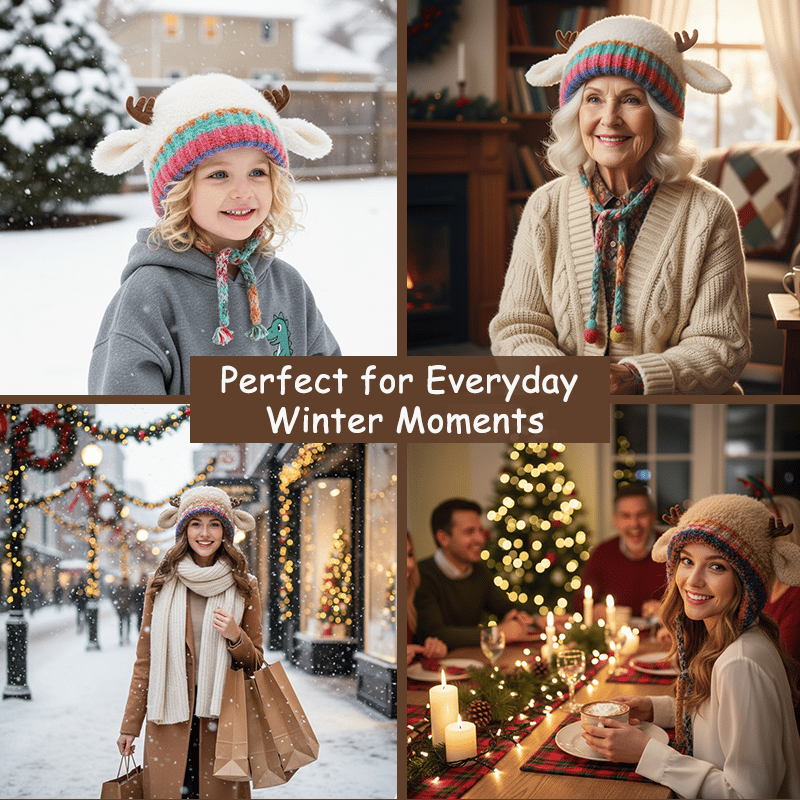 Ünnepi karácsonyi agancskalap