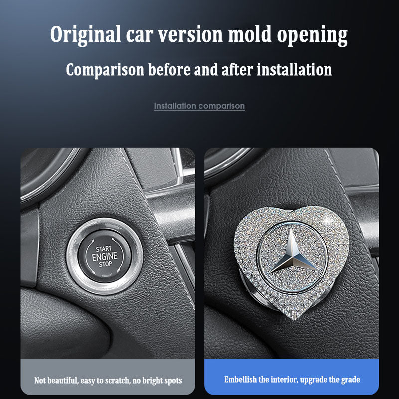 2025-ös kiárusítás🔥Gyémánttal kirakott egygombos indító védőtok