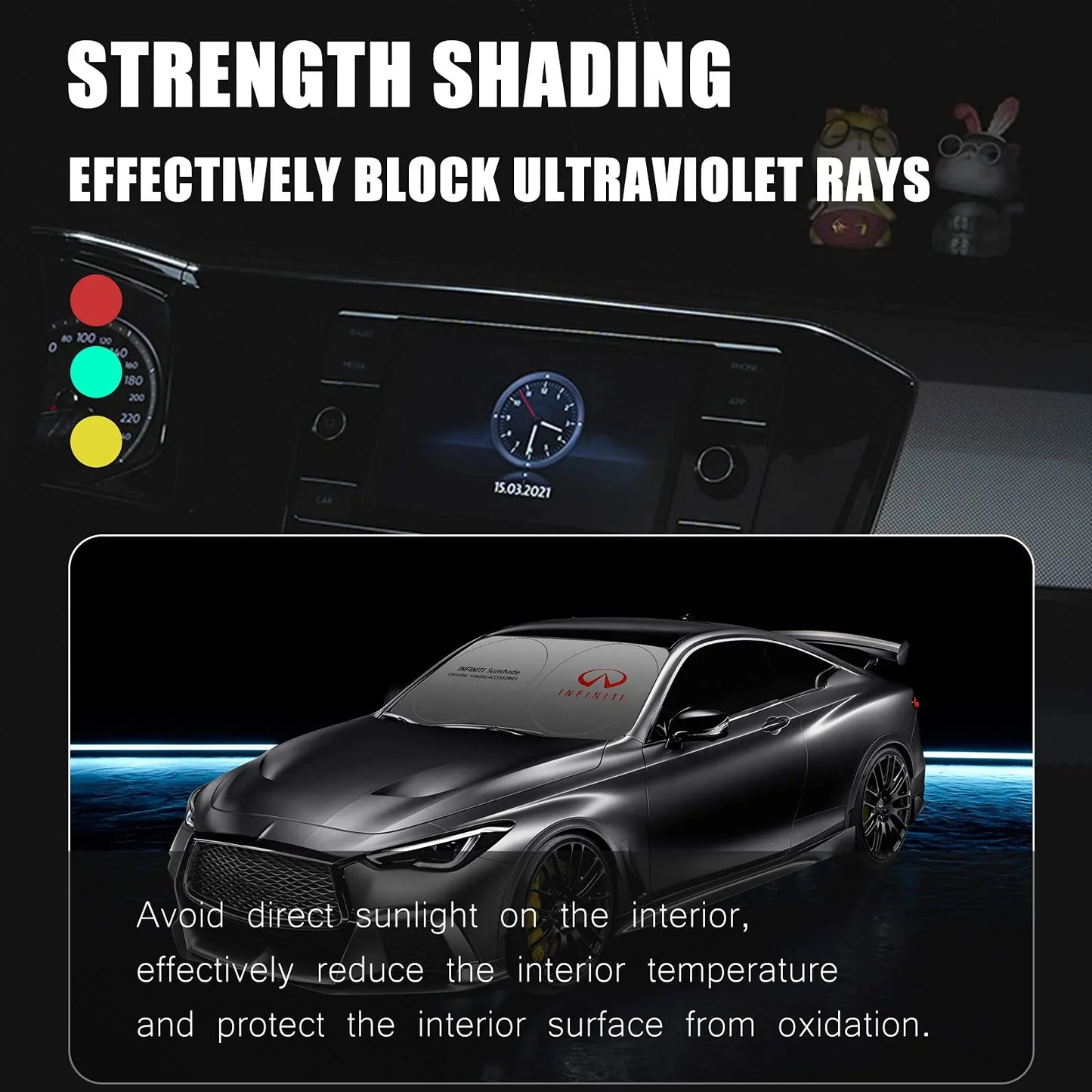 Autó napellenző, szélvédő hővédő