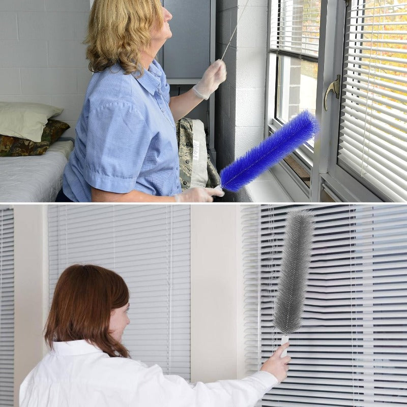 Rugalmas mikroszálas ventilátortisztító kefék – Újrafelhasználható eszközök ventilátorlapátok, szellőzőnyílások és lamellák tisztításához
