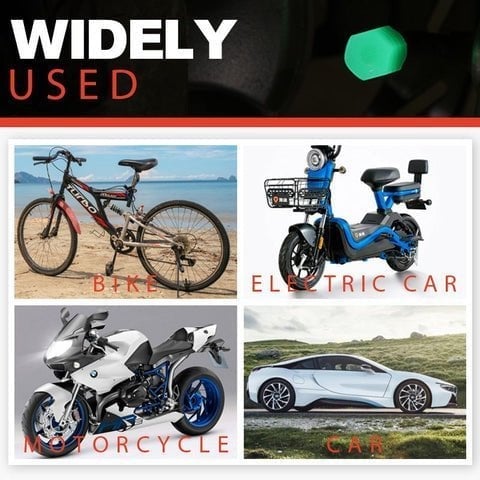 Fluoreszkáló gumiabroncs szelepsapkák