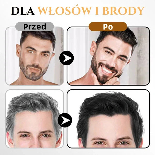 Azonnali színező hatású hajsampon - Szakáll és haj