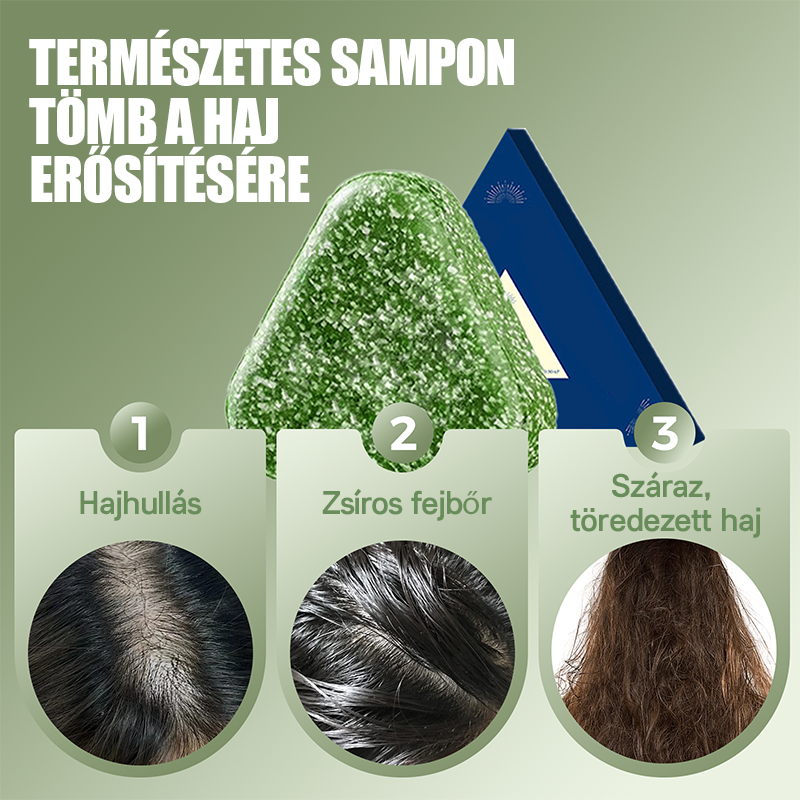 🌿 Természetes Sampon Bár Hajerősítéshez 🌱🥰