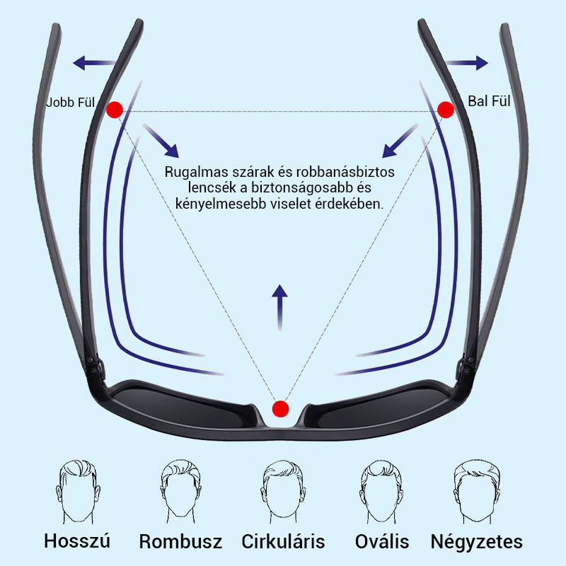 👓 Férfi Divatos Könnyű Napszemüveg