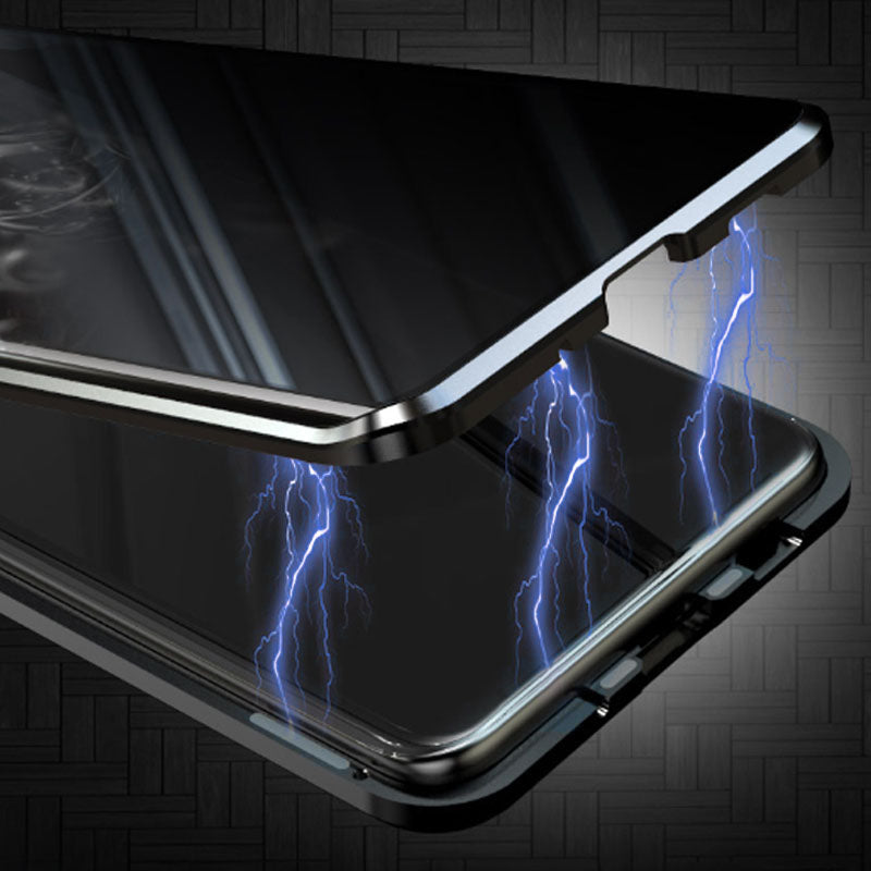 💥Mágneses edzett üveg kétoldalas telefon tok Samsung S23-S25 sorozathoz