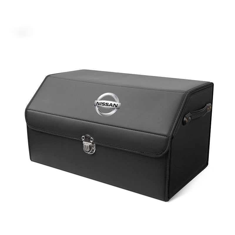 Bőr tárolórekesz az autó csomagtartójába