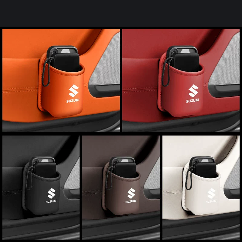 Bőr autós pohártartó szervező