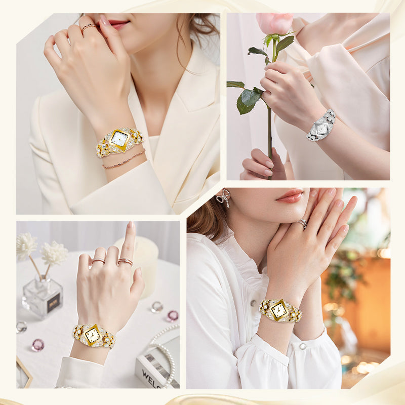 💜Retro kvarcóra csillogó kristályokkal⌚