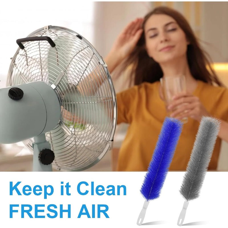 Rugalmas mikroszálas ventilátortisztító kefék – Újrafelhasználható eszközök ventilátorlapátok, szellőzőnyílások és lamellák tisztításához