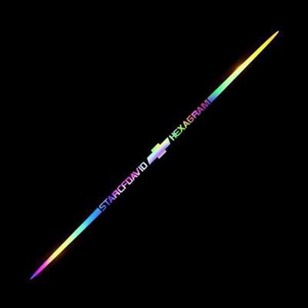 3D színes lézerfényvisszaverő autómatricák 4 db