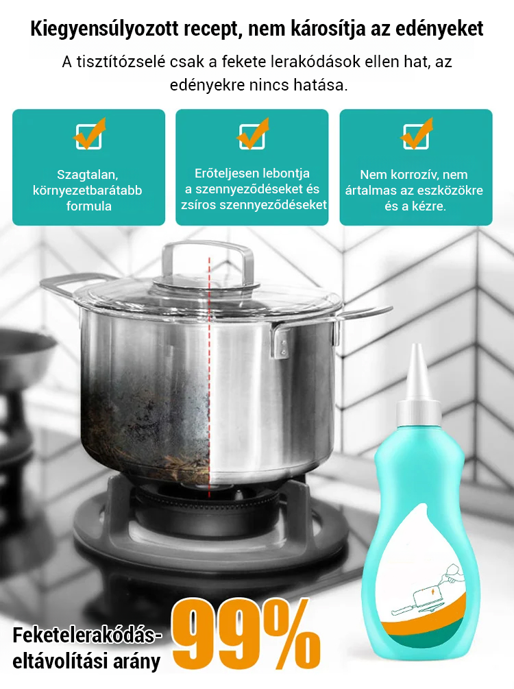 Távolítsa el a fekete gélt a pot aljáról