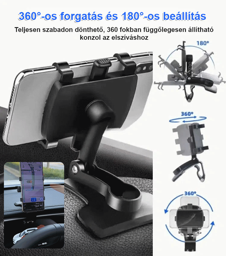 【Frissített legújabb modell】Autós telefontartó