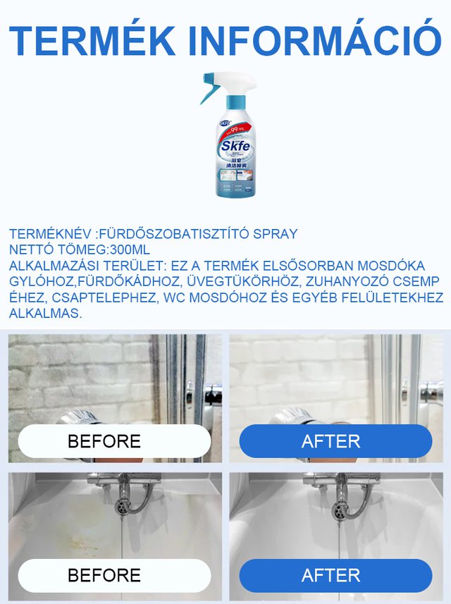 UBELA fürdőszoba tisztítószer