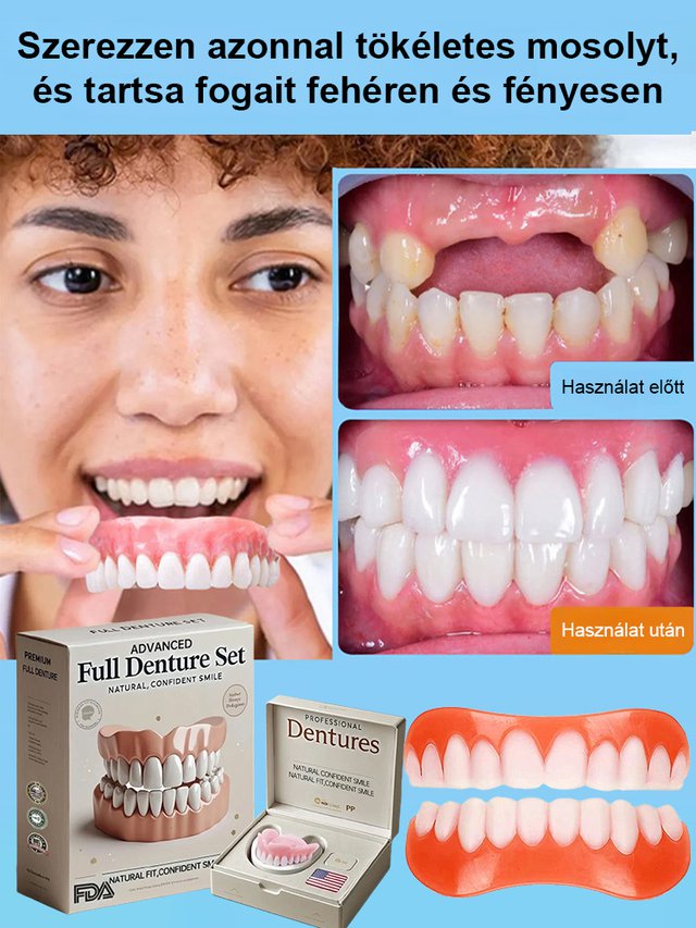 Szilikon Műfogsor Készlet