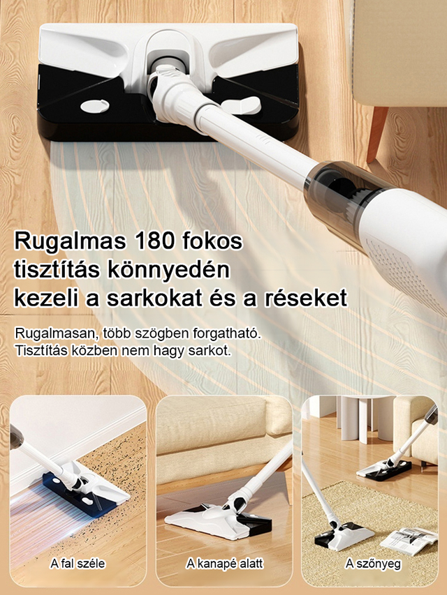 [Integrált vezeték nélküli szívás és felmosó] Nagy szívó atkaeltávolító vákuum és felmosó gép