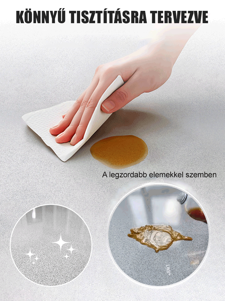 Márvány utánzatú, epoxi színű homokszínű padlófesték