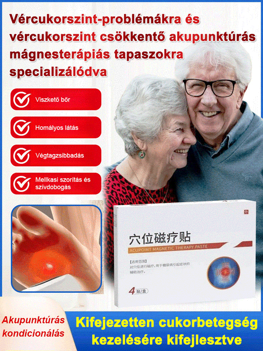 Vércukorszint-csökkentő akupunktúrás mágneses tapasz