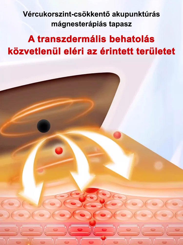 Vércukorszint-csökkentő akupunktúrás mágneses tapasz