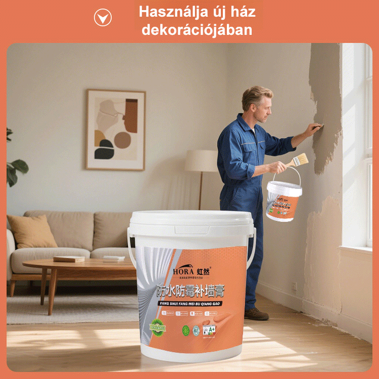 Régi fal új fal lesz: vízálló festékmentes faljavító krém