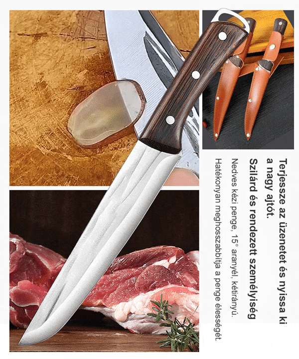 Németországból importált kiváló minőségű csontozó kés