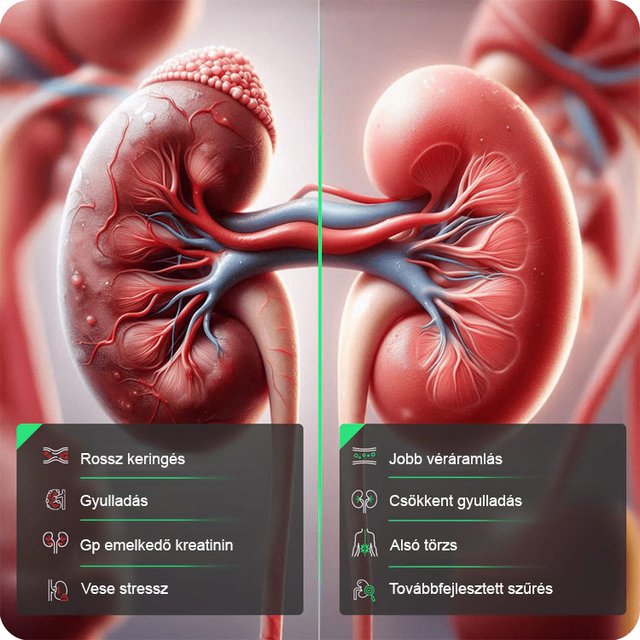 Vese kiegészítő kapszula Férfiak és nők számára egyaránt használható, tudományos formula, amely átfogóan javítja a vesefunkciókat!