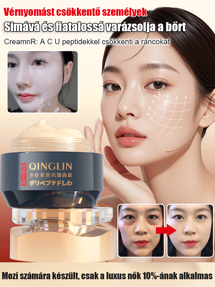 Öregedésgátló polipeptid ránctalanító arckrém