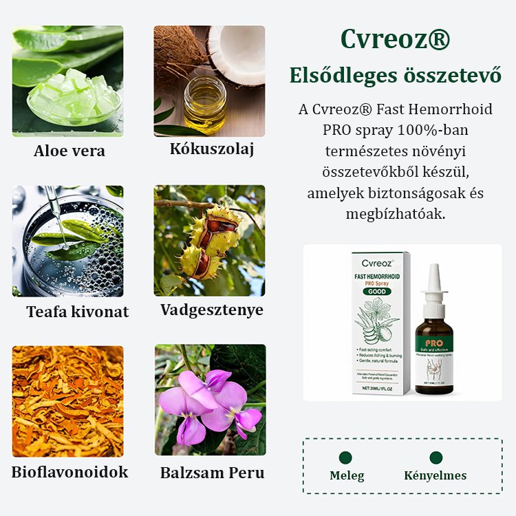 【Orvosi minőségű, 3 napos aranyér elleni kezelés】Fájdalommentes anális ápoló spray