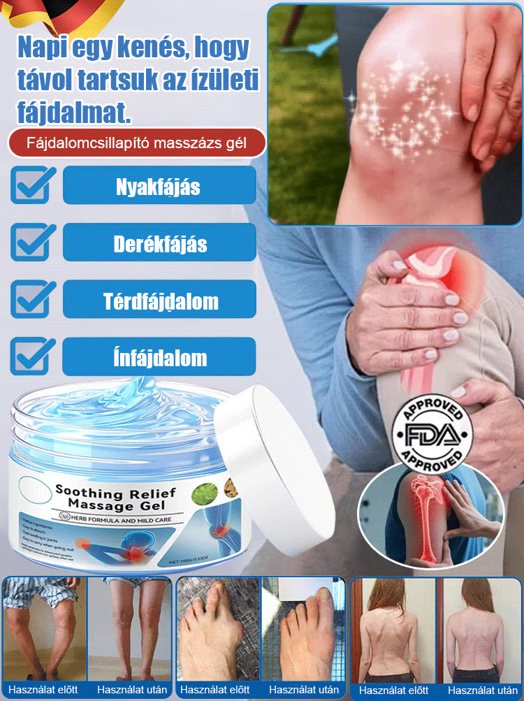 【Teljesen új frissítés】Testízületi masszázsápoló krém