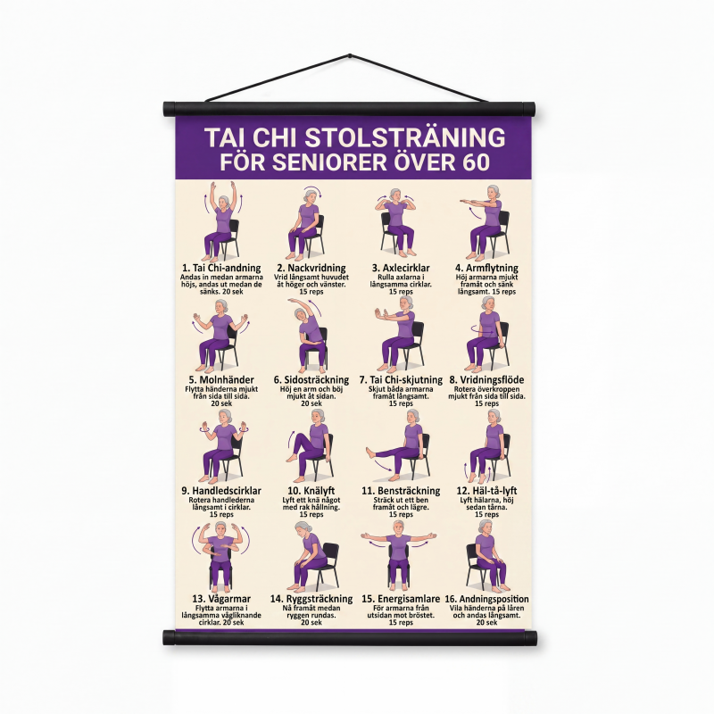 🧘📜 Tai Chi poszter Világos ábrák – Búcsú a zavaros mozdulatoktól ✨