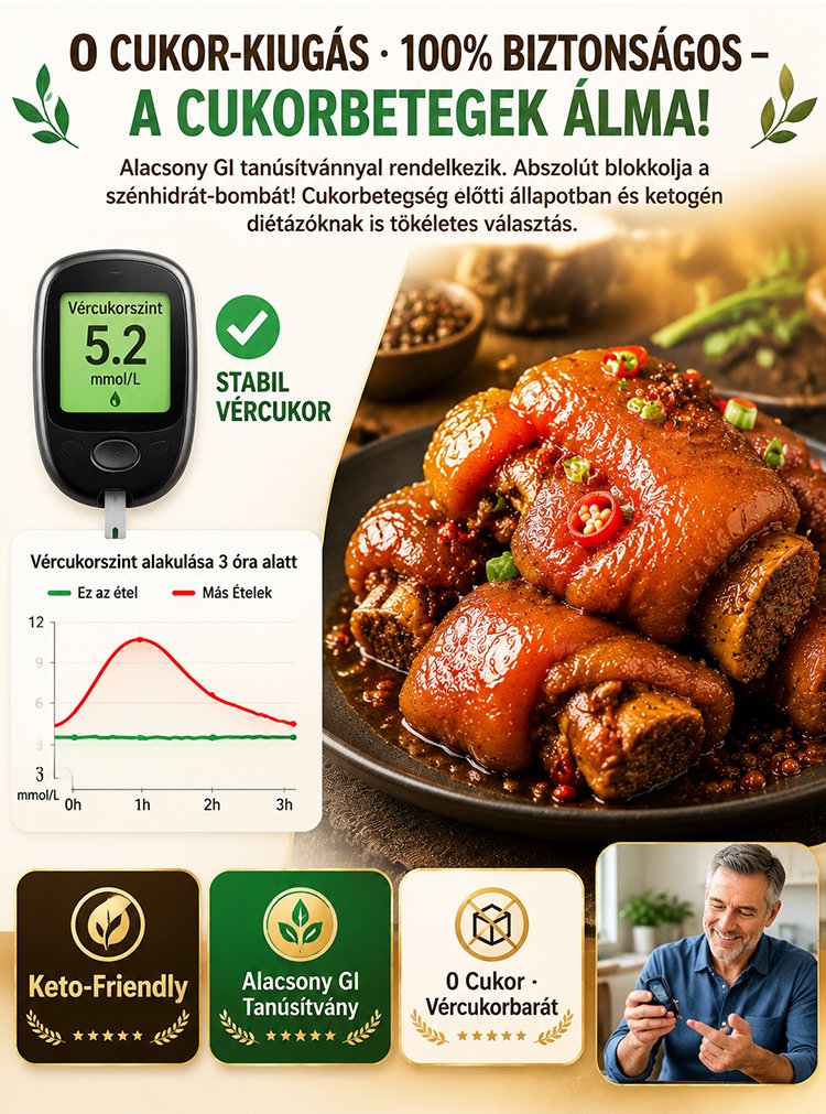 Célzott anti-glikán: 0 cukor kollagén mangalica főtt sertésláb