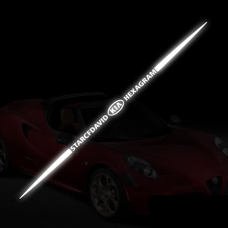 3D színes lézerfényvisszaverő autómatricák 4 db