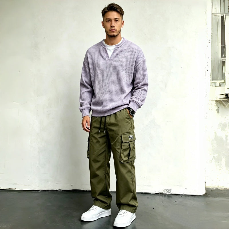 Vrstvený komfortní vafle tričko