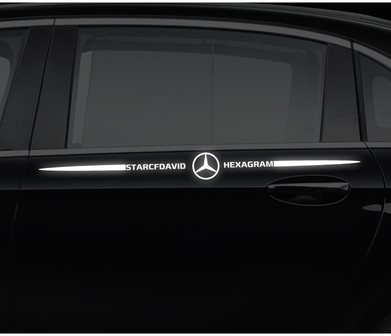 3D színes lézerfényvisszaverő autómatricák 4 db