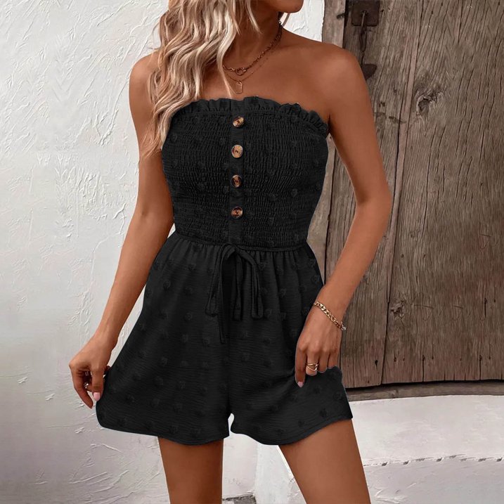 🔥👗Női csőruha széles szárral, elöl fodros és megkötős szabással