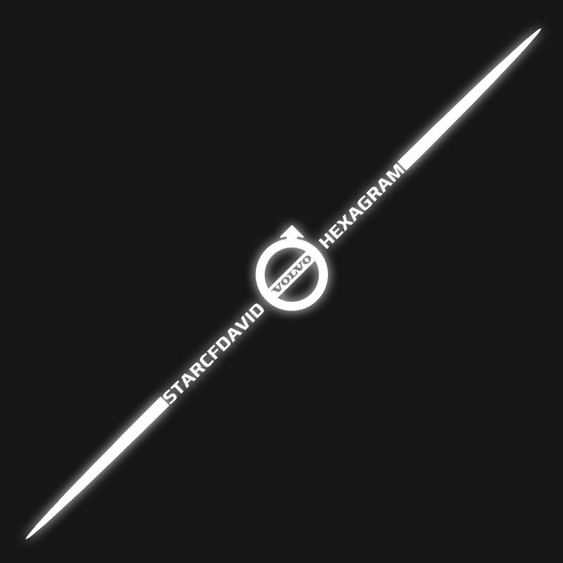 3D színes lézerfényvisszaverő autómatricák 4 db