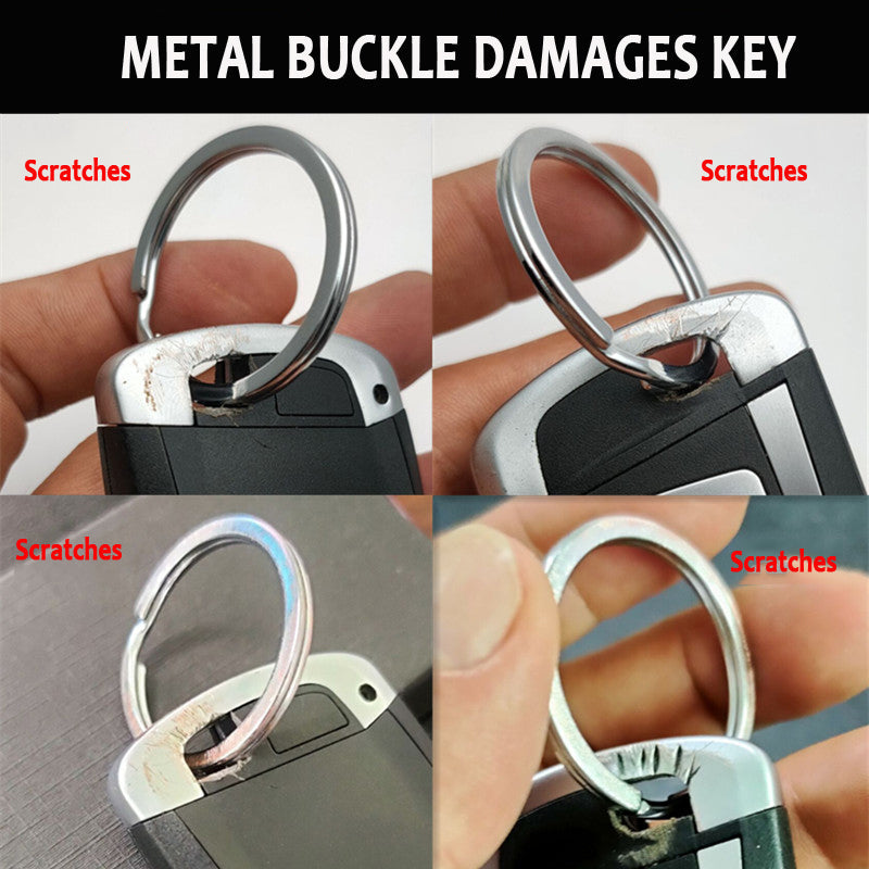 🎉Kiváló minőségű valódi bőr autós kulcstartó