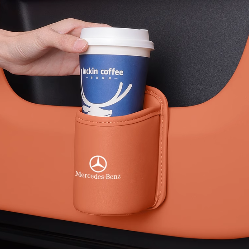 Velora Bőr pohártartó – Könnyen felszerelhető, testreszabható logóval