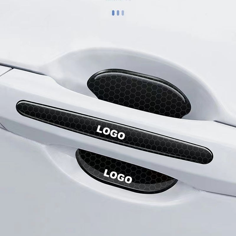 Autóajtó kilincs matrica (ajtópanel + ütközésgátló csík / 8 darabos készlet)