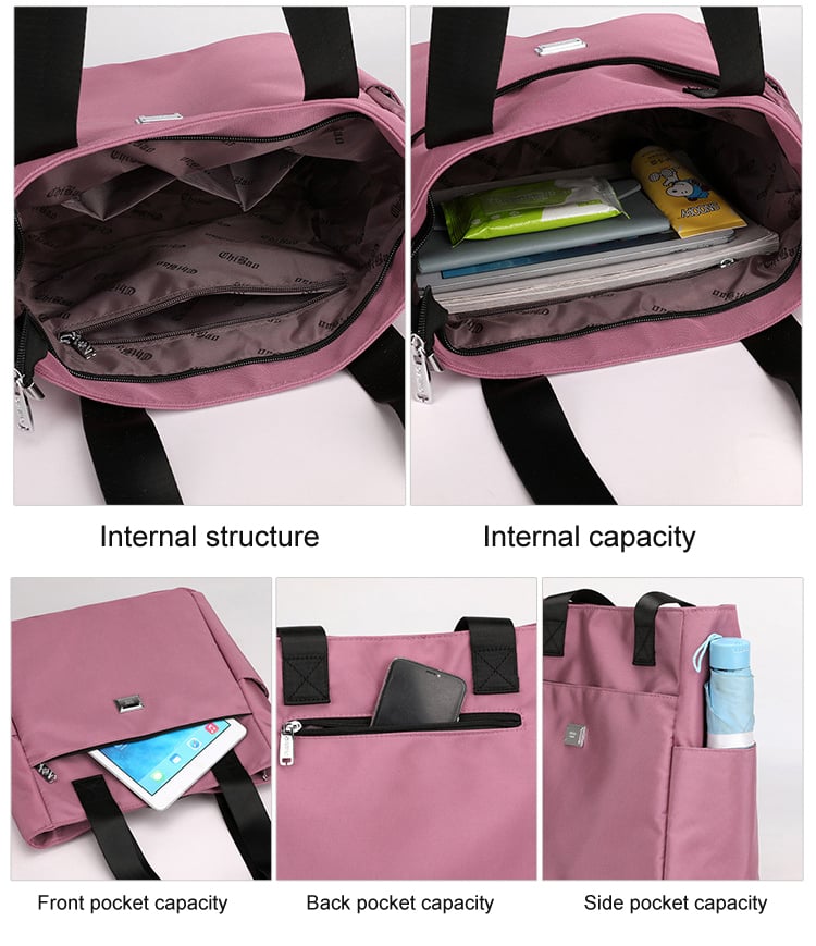 🔥Vízálló nylon válltáska nagy kapacitással és több zsebbel👜