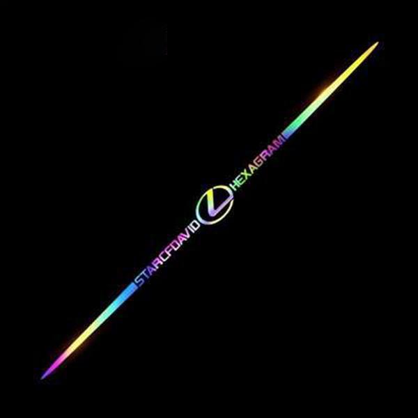 3D színes lézerfényvisszaverő autómatricák 4 db